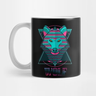 Cute Wolf Animal Colorfull Mug